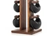 Набір гантелей з стійкою NOHRD SwingBell Tower 2-8 кг Класичний горіх, шкіра - зображення 5