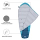 Спальний мішок Nils Camp NC2012 сіро-синій - изображение 2
