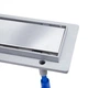 Линейный трап с сухим затвором под плитку Qtap Dry Tile304-600 универсальный 600 мм Cерый - изображение 3