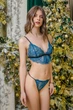 Комплект женский кружевной бюстгальтер с мягкой чашкой и стринги Felisiya Lingerie Изумрудный 2001+204-изум L - изображение 8