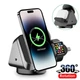 Док-станція Vikefon 3в1 360 ° Magnetic для iPhone 14/13/12 MagSafe, Apple Watch, AirPods Pro, AirPods 2/3 - зображення 3