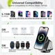 Док-станція Vikefon 3в1 360 ° Magnetic для iPhone 14/13/12 MagSafe, Apple Watch, AirPods Pro, AirPods 2/3 - зображення 8