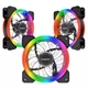 Набор кулеров ALSEYE D-Ringer Rainbow RGB kit CRLS-300DS с контроллером, пультом, лентой - изображение 1