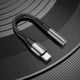 Перехідник Hoco LS33 адаптер Type-C to AUX (3.5mm, на OTG, для планшетів та смартфонів, TPE) - Сірий - зображення 1