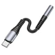 Перехідник Hoco LS33 адаптер Type-C to AUX (3.5mm, на OTG, для планшетів та смартфонів, TPE) - Сірий - зображення 4