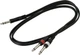 Готовый инсертный кабель RockCable RCL20922 D4 Patch Cable - TRS Jack To 2 X TS Jack (1.5m) - изображение 3