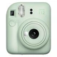 Набор камера моментальной печати Fujifilm Instax Mini 12 Mint Green / Чехол прозрачный / Фотобумагой на 20 снимков / Фотоальбом зеленый на 64 снимка - изображение 2