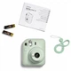 Подарунковий набір Instax Mini 12 Mint Green (Мʼятний) / Камера+ 20 фото + Чохол + Альбом 64 фото + LED-фоторамка + Рамки-наклейки / Exclusive Edition - изображение 8
