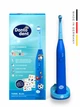 Дитяча електрична зубна щітка Donto Dent Blue від 4 років 2 режими на акумуляторі та на зарядку для хлопчика та дітей kids young електрощітка на подарунок комплект наклейок - зображення 1