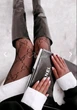 Колготки черные модные S - изображение 4