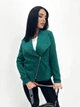 Жіноча замшева куртка-жакет Fashion 42/44 зелений - зображення 1