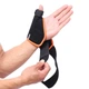 Бандаж ортез AOLIKES A-1670 Left black + orange на запястье и большой палец - изображение 1