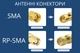 Роз'єм SMA Male QianJia прямий на кабель RG58 для радіообладнання - 50 шт. - зображення 2