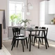 Стіл+4 стільці IKEA LISABO / LISABO, чорний, чорний, 140х78 см, 193.855.35 - изображение 3