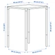 Стіл IKEA ФЕЙЯН, сад, білий, 50x44 см, 404.690.19 - зображення 12