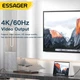 Магнитный адаптер ESSAGER 100Вт Type C – USB C угол 90 градусов с конектором Быстрая зарядка PD3.0 и передача данных 20Гбит/с Видеовыход 4K/60Гц (729972590405) - изображение 3
