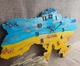 Часы 50х32 см настенные из эпоксидной смолы ручной работы "Карта Украины" (ЧЕС00000012) - изображение 1