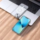 Чохол Premium Hoco Magnetic series airbag anti-fall protective shell для iPhone 13 6.1" Transparent - изображение 6