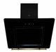 Вытяжка Luxor Laura 1450 Ultra LED BK KUP + 2-е втягивание испарений чорное стекло, черный - изображение 1
