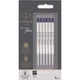 Стрижні Parker QuinkFlow кулькові чорні F (0,8 мм) блістер 6 шт. (10 231BK6) - зображення 1
