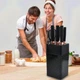 Набор кухонных ножей на подставке Knife Set 7 предметов из нержавеющей стали - изображение 8