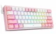 Механічна клавіатура з HOT SWAP REDRAGON FizzK617 RGB 61 Keys RED SWITCH UKR/ENG PINK (FizzK617P) - зображення 1