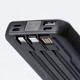 Повербанк SmartX 10000 mAh з бездротовою зарядкою Туре-С і Micro USB 3 шнури в комплекті - зображення 3