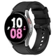 Ремешок кожа-силикон Samsung Galaxy Watch 4 | 5 | 6 | 7 BeWatch Черный (1gw0102) - изображение 1