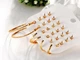 Бижутерные серьги 2045 набор 12 пар микс золотые гвоздики Fashion Jewelry gold - изображение 4