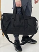 Спортивная сумка с карманом для обуви ткань оксворд 35L Black на 3 отделения - изображение 5