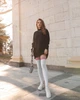 Чулки белые с красными полосками из хлопка 1 - изображение 1