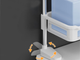 Полиця стелаж у ванну 3 яруси настінна Portable Toilet And Bathroom Storage Rack 88 х 30 см - зображення 5