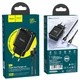 Мережевий Зарядний Пристрій Hoco N5 (PD/QC3.0) 1Type-C+1USB/3A/20W + (Type-C - Lightning) (Чорний) - изображение 4