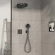 Внешняя часть смесителя без скрытой части HANSGROHE ShowerSelect Comfort E черный латунь 155x155мм 15572340 - изображение 5