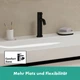 Cмеситель для умывальника однорычажный HANSGROHE Tecturis S EcoSmart+ черный латунь 73312670 - изображение 5