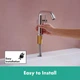 Cмеситель для умывальника однорычажный HANSGROHE Tecturis S EcoSmart+ хром латунь 73321000 - изображение 7