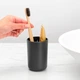 Стакан для зубних щіток Brabantia ReNew 7,6х7,6х11 см чорний (280283) - зображення 5