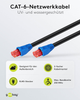 Zewnętrzny kabel krosowy Goobay 94391 Cat 6 U/UTP 15 m Czarny (4040849943911) - obraz 2