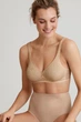 Бюстгальтер Soft Triumph Elegant Cotton N M001 95E бежевый - изображение 3