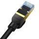Патч-корд Baseus High Speed CAT7 10Gigabit Ethernet Cable (Braided Cable)2m Cluster Black - изображение 3