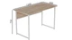 Компьютерный стол Ferrum-decor Коди 75x120x60 белый ДСП Дуб Сан-Марино 32мм - изображение 1