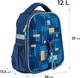 Рюкзак шкільний Kite Education каркасний Blocks 35x26x13.5 см Синій (K24-555S-6) - зображення 2