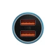 Автомобильное зарядное устройство Baseus Golden Contactor Max Fast 60W 2x USB-A Quick Charge Blue (CGJM000003) - изображение 3