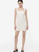 Платье короткое летнее женское H&M 061158698 XS Кремовое (6666000303479) - изображение 3