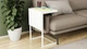 Стол журнальный приставной Терри Комбо Ferrum-decor 345x662x440 Белый металл ДСП Белый 16 мм (TERRIK008) - изображение 2