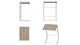 Столик приставной Терри Ferrum-decor 650x440x330 Белый металл ДСП Дуб Сан-Марино 16 мм (TERR009) - изображение 5