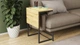 Стол журнальный приставной Терри Комбо Ferrum-decor 345x662x440 Черный металл ДСП Дуб Артизан 16 мм (TERRIK006) - изображение 5