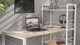 Письмовий стіл Ferrum-decor Серії Конект c етажеркою 75x120x60 білий ДСП Дуб Сан-Маріно 16мм (XK00188) - зображення 6