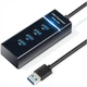 Док-станция XON SmartHub Lite 4хUSB3.0 Черный (UHALP040043B 5023) - изображение 3