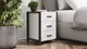 Тумба универсальная Ferrum-decor Вивьен 3 50x41x40 черный ДСП Белое 16мм (XK00145) - изображение 2
